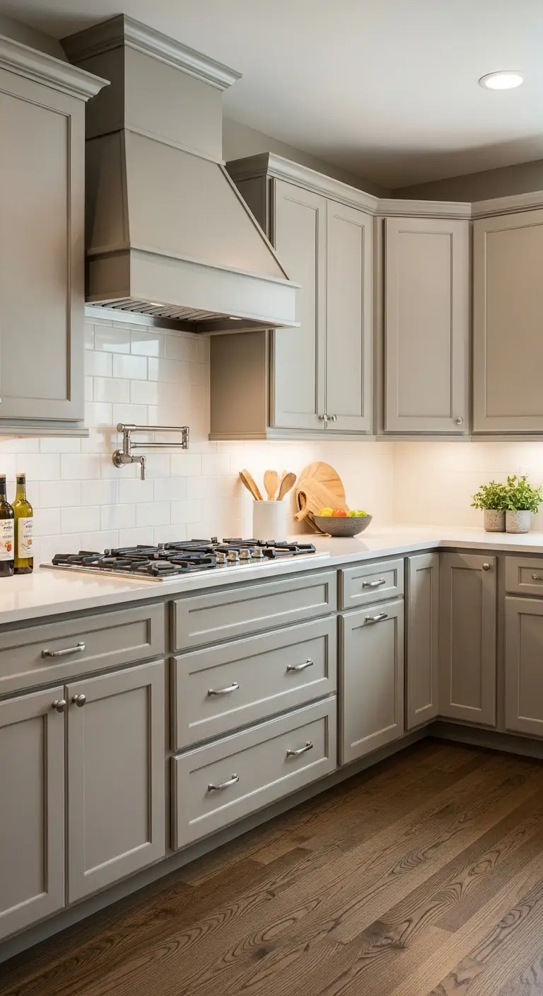 Greige Kitchen Cabinets Color Ideas for Balanced Modern Neutral Design