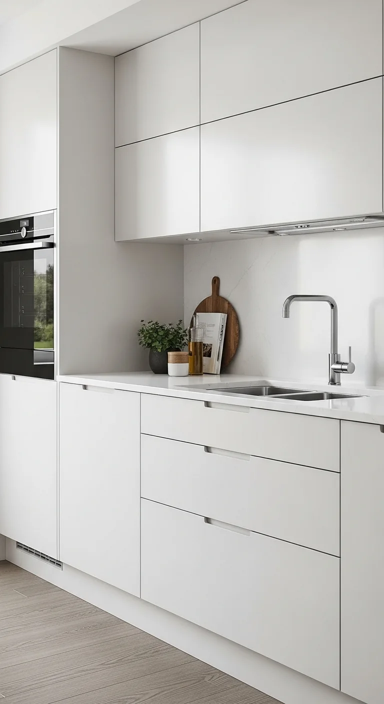 Handleless Kitchen Cabinets Design for a Minimal Look