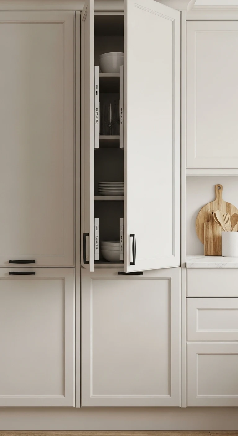 Handleless Kitchen Cabinets for Minimalist Simplicity