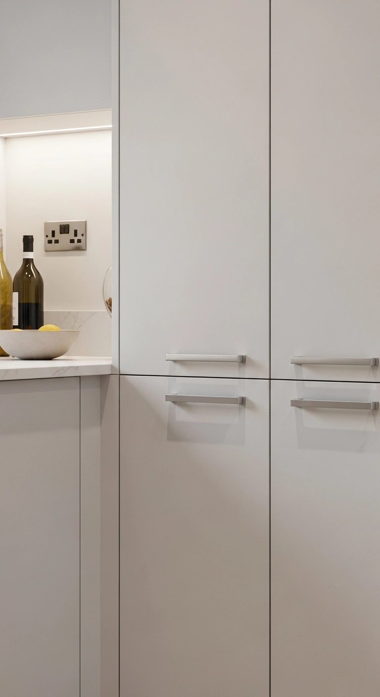 Handleless Kitchen Cabinets for Seamless Simplicity
