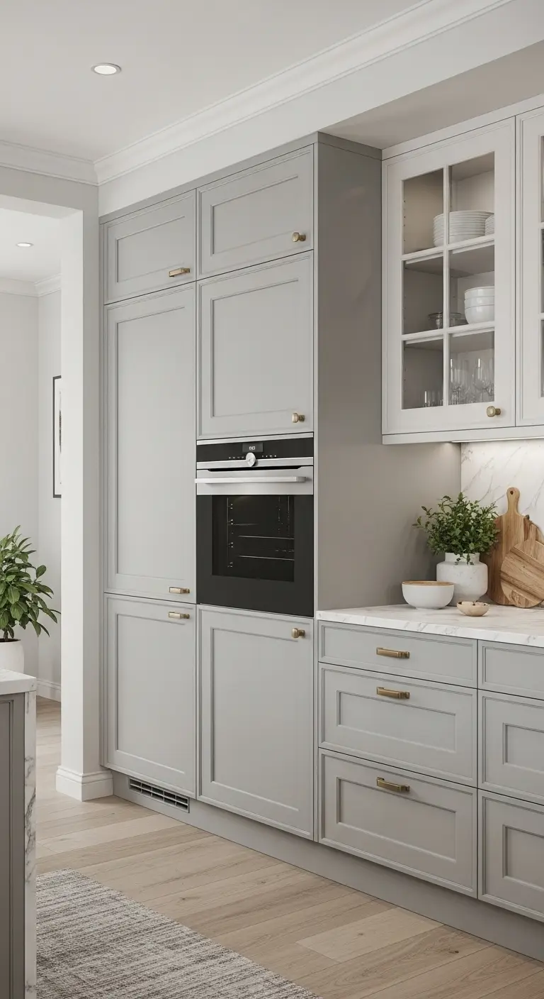 Handleless Modern Kitchen Cabinets for a Seamless Look