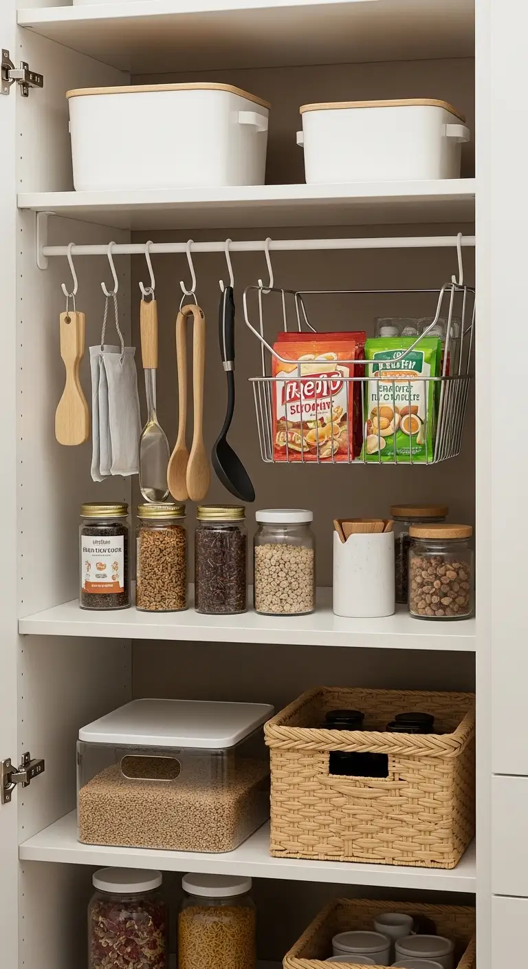 Hanging and Under-Shelf Utilization Systems for Extra Space