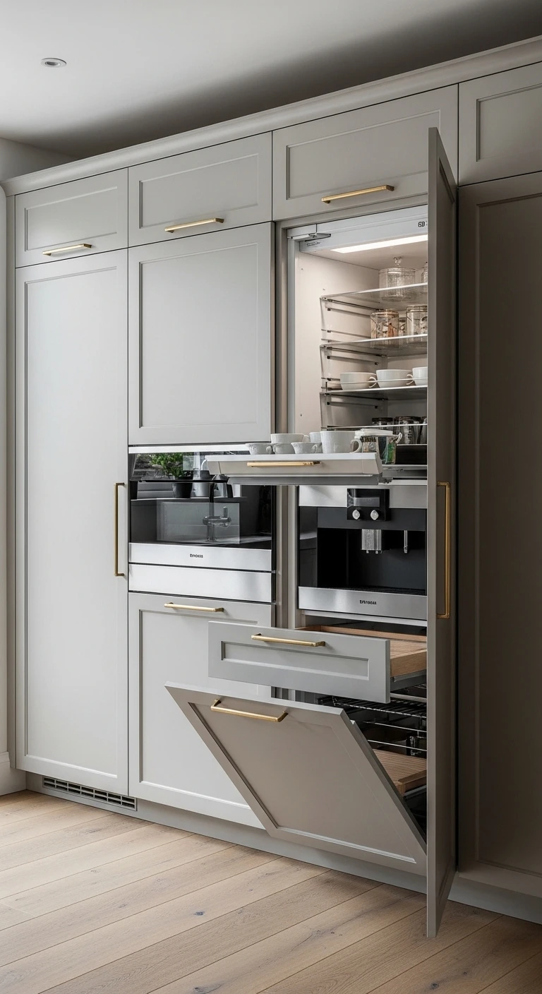 Hidden Appliances for a Clean Luxury Finish
