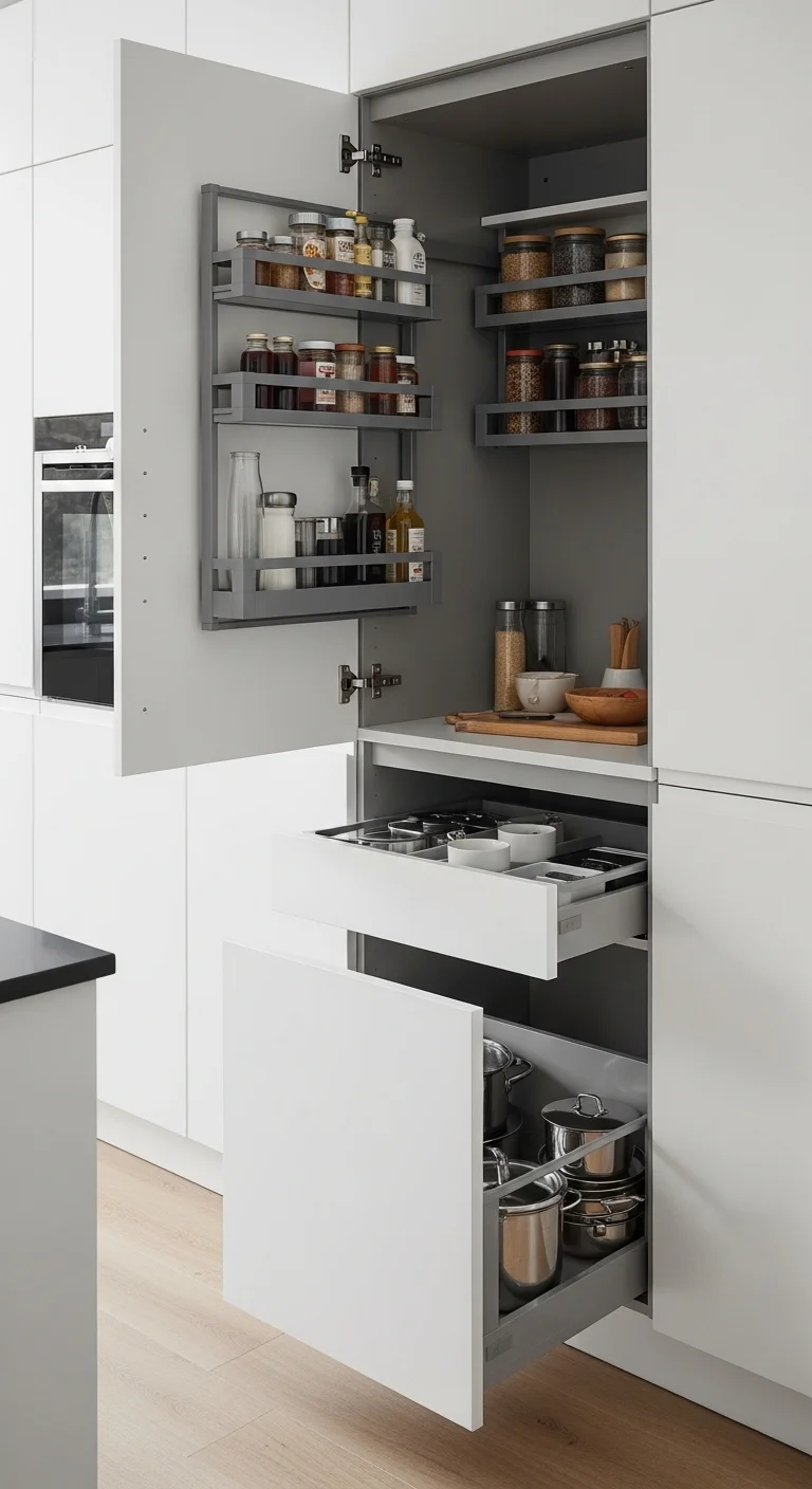Hidden Storage Solutions for Minimalist Luxury Kitchen Appeal