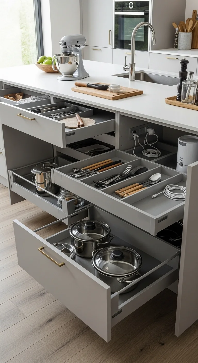 Hidden Storage for Seamless Organization