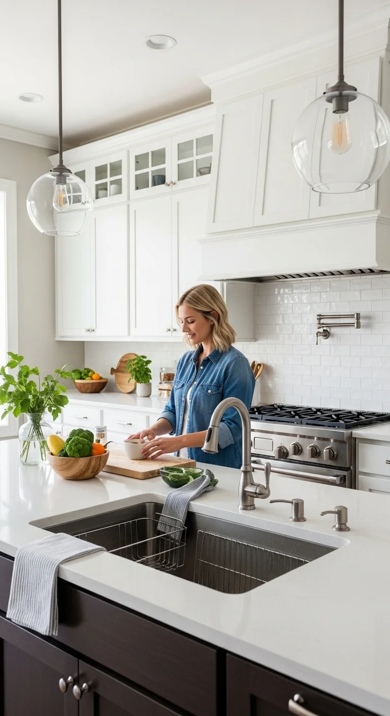 How a Sink Improves the Function of a Kitchen Island