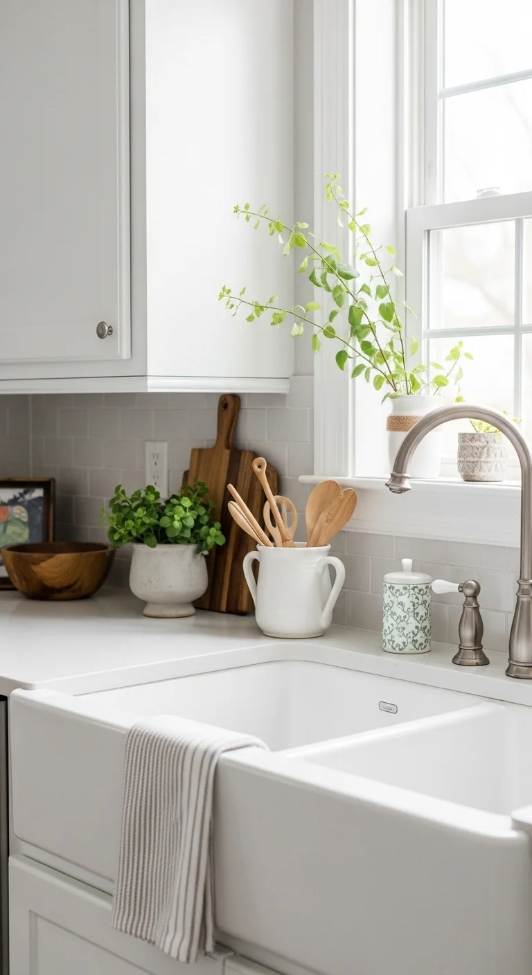 How to Decorate the Sink Without Creating Clutter