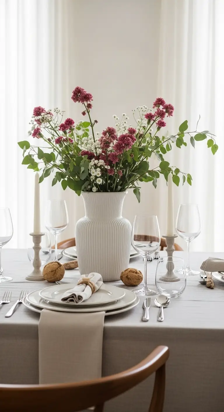 Keep Table Settings Simple Yet Thoughtfully Styled