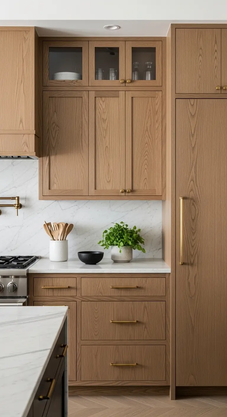 Kitchen with Mixed Material Finishes