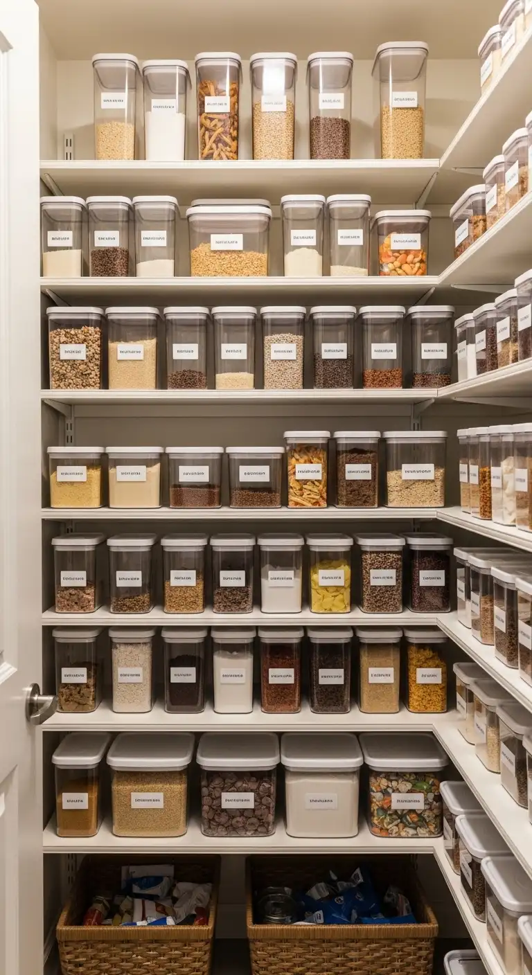 Label Based Pantry Organization Layout for Precision and Consistency