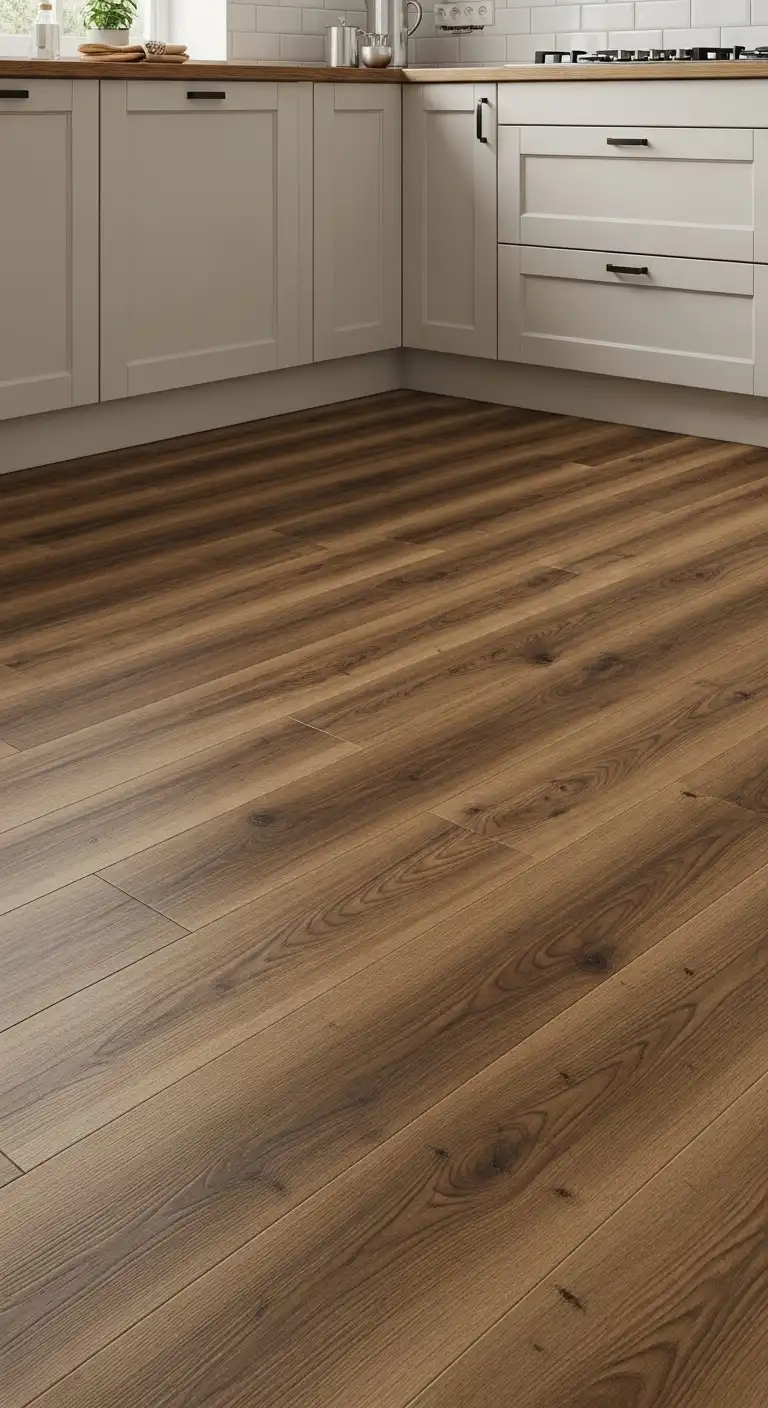 Laminate Planks as Affordable Kitchen Flooring Option