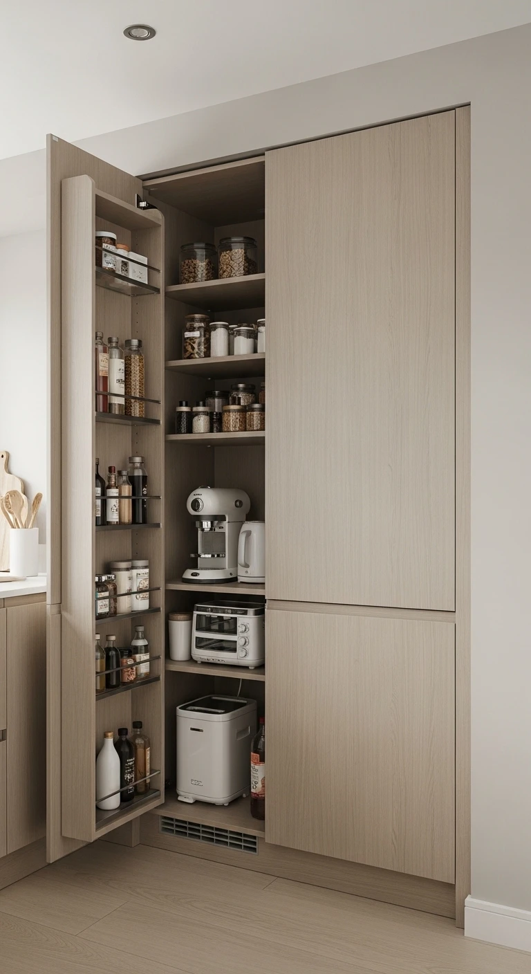 Luxury Kitchen with Floor-to-Ceiling Storage