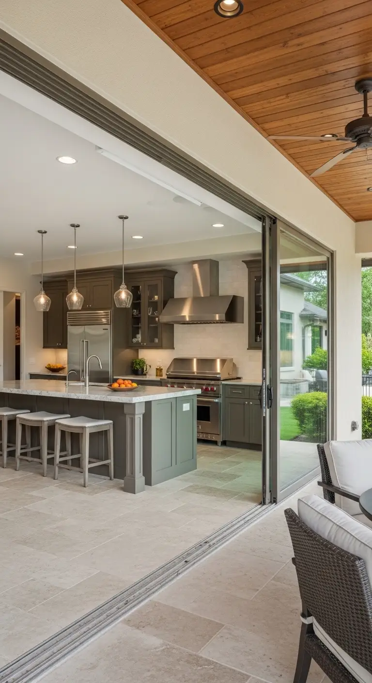 Luxury Kitchen with Indoor Outdoor Connections