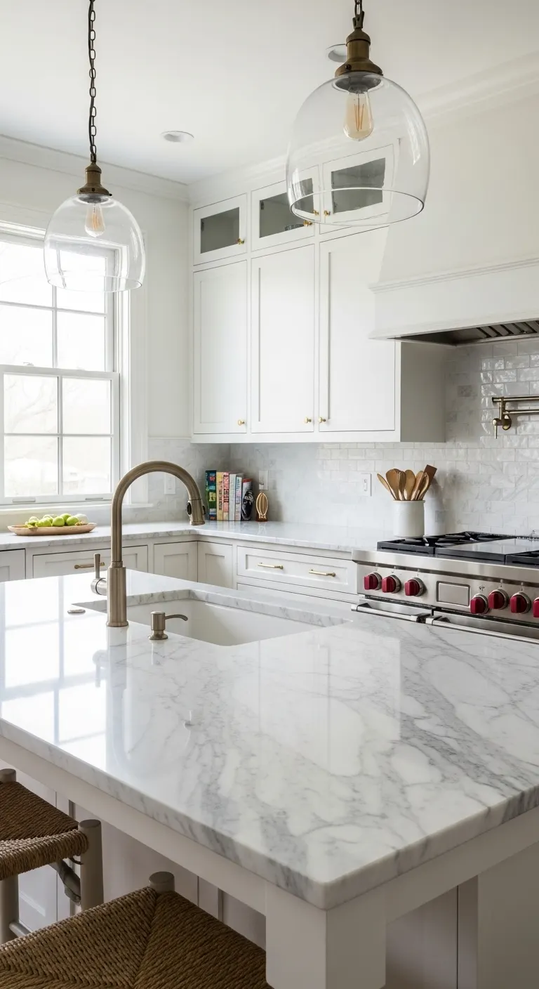 Marble Kitchen Countertop for Elegant Style