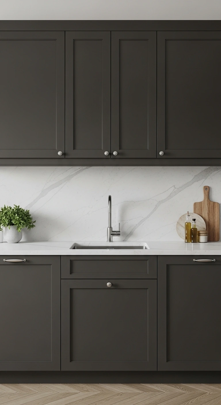 Matte Finish Kitchen Cabinets for Modern Sophistication