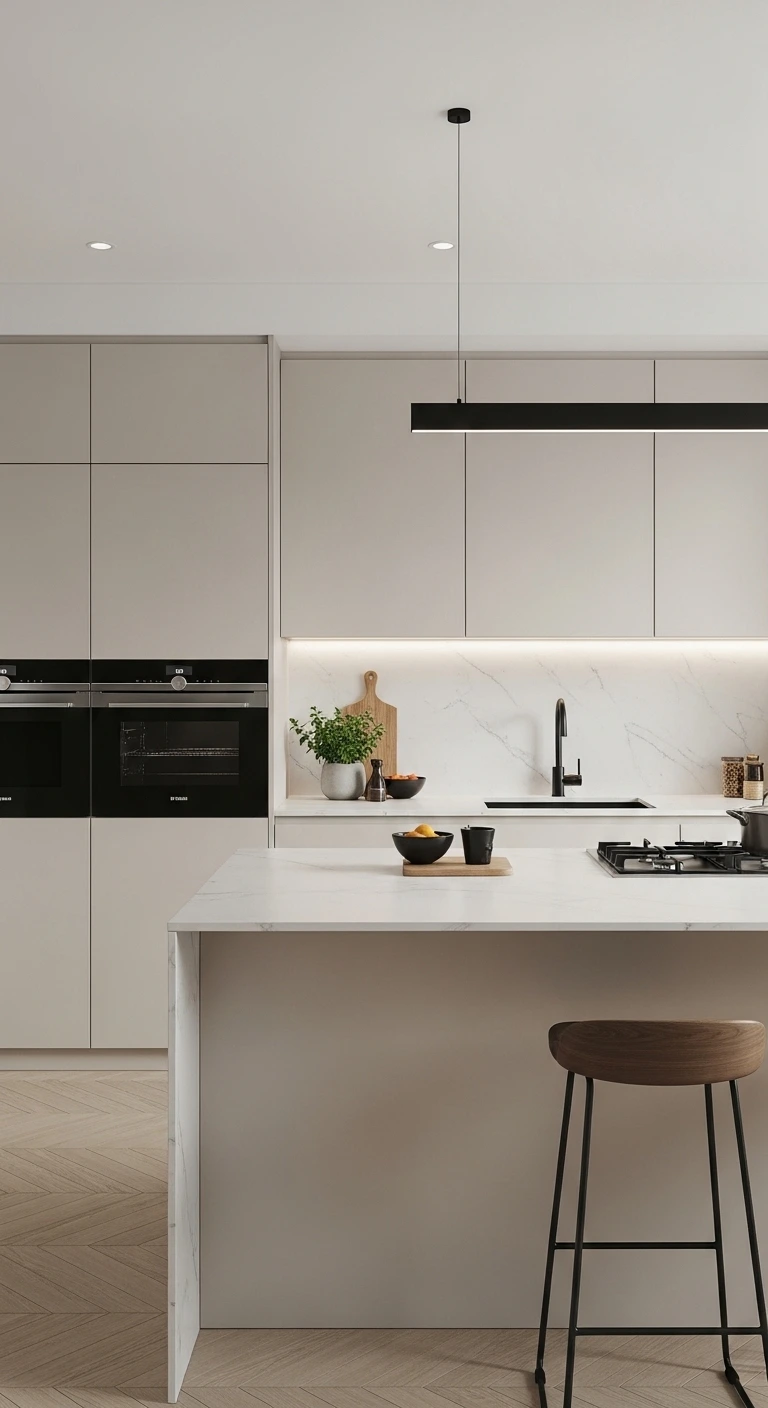 Minimalist Luxury Kitchen Design with Clean Aesthetics