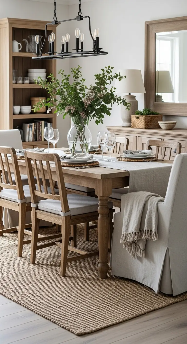 Mix Textures to Enhance Your Cottage Dining Room Design