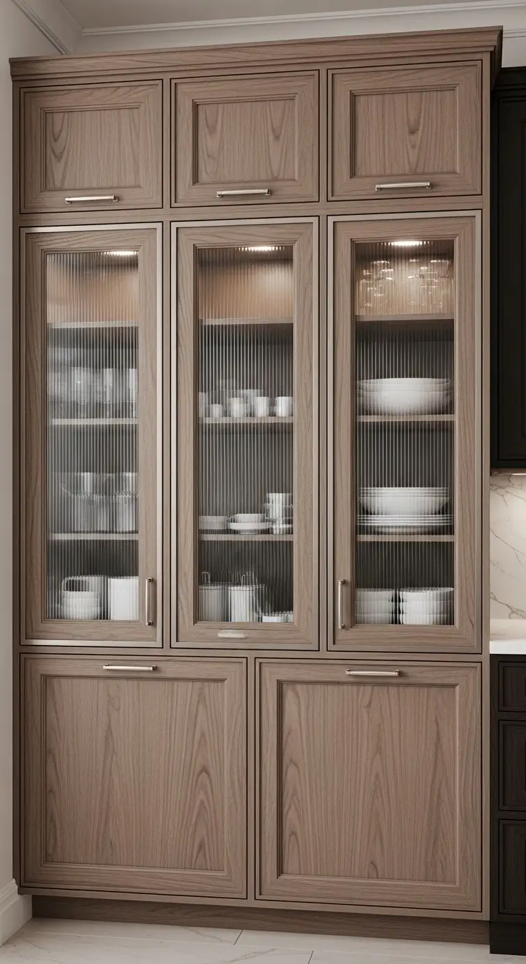 Mixed Material Cabinets for Rich Texture