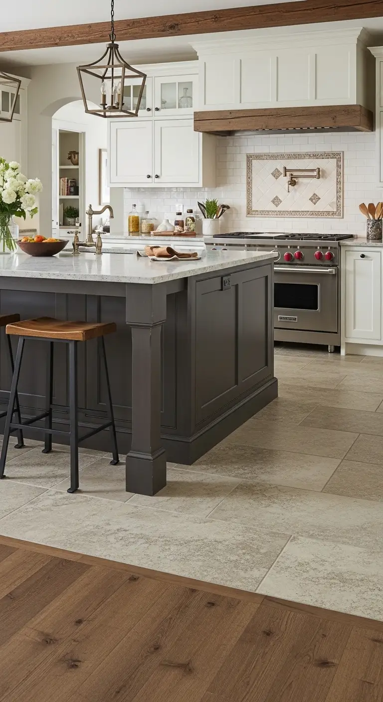 Mixed Material Flooring for Custom Designs