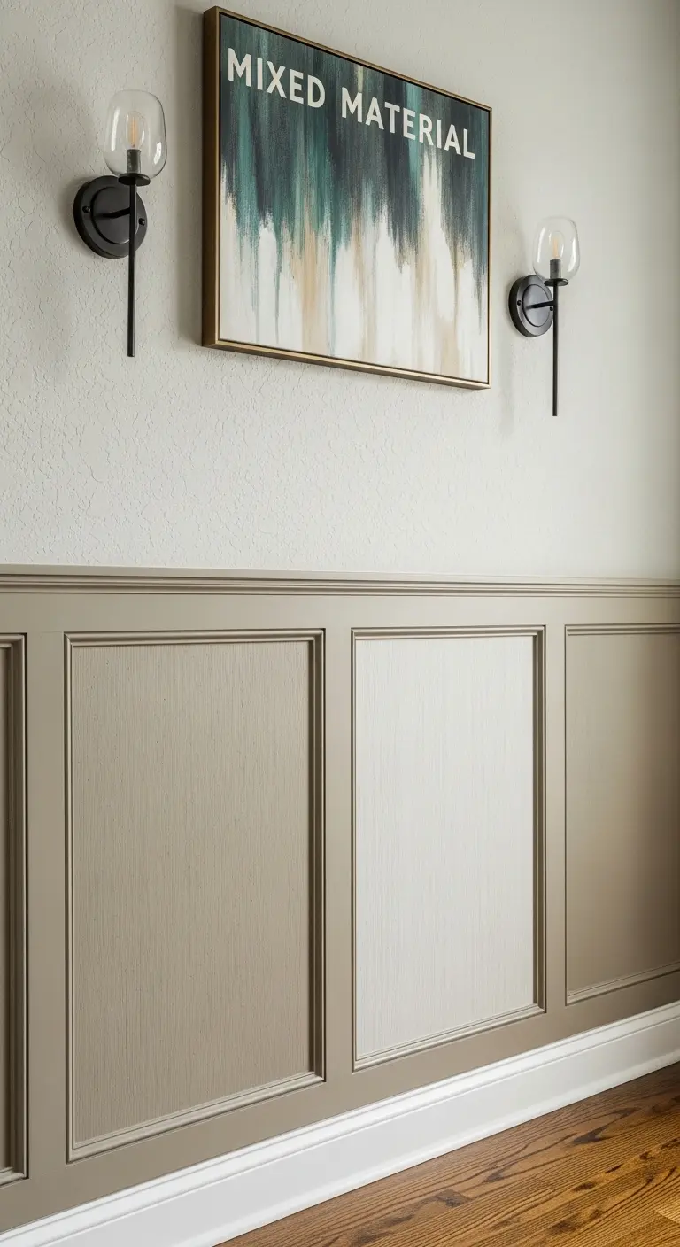 Mixed Material Wainscoting Dining Room Custom Creativity