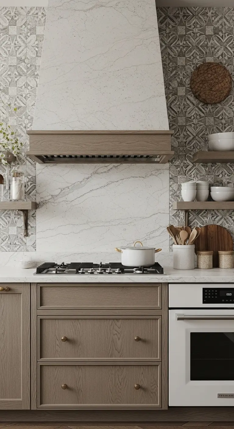 Modern Luxury Kitchen with Statement Backsplashes