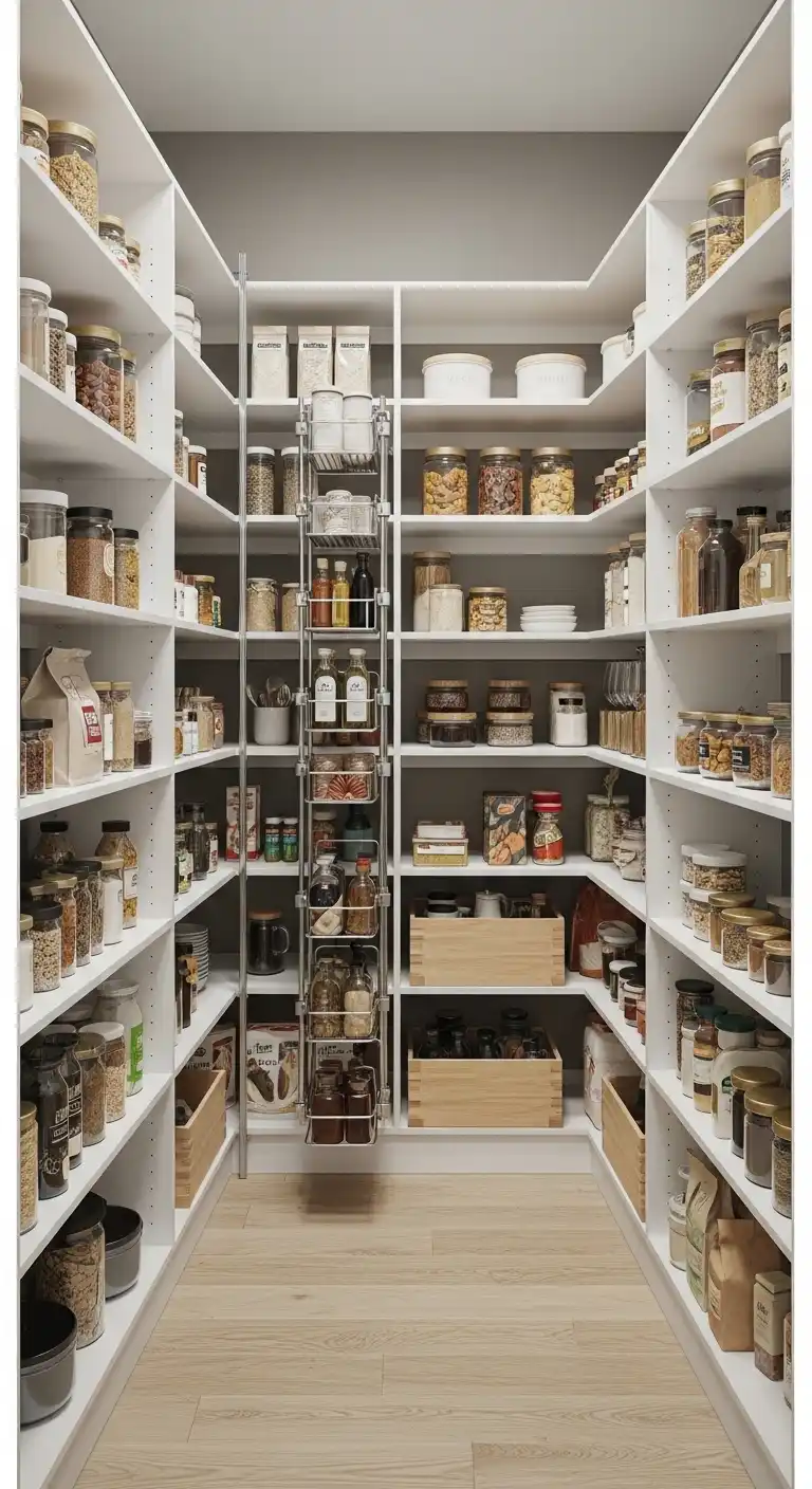 Modular Pantry Organization Layout for Flexible Storage Systems