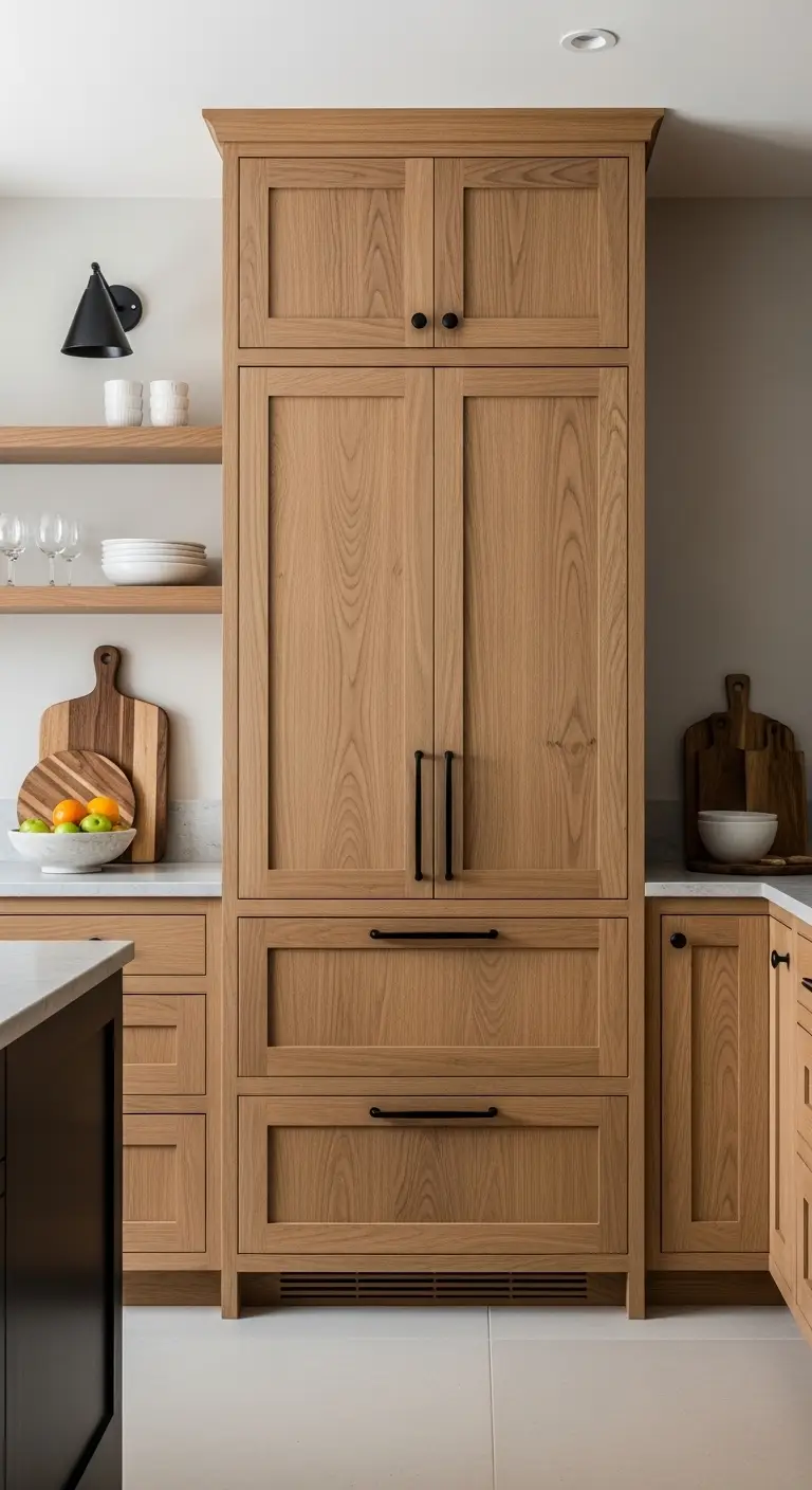 Natural Wood Kitchen Cabinets Color Ideas for Organic Timeless Appeal