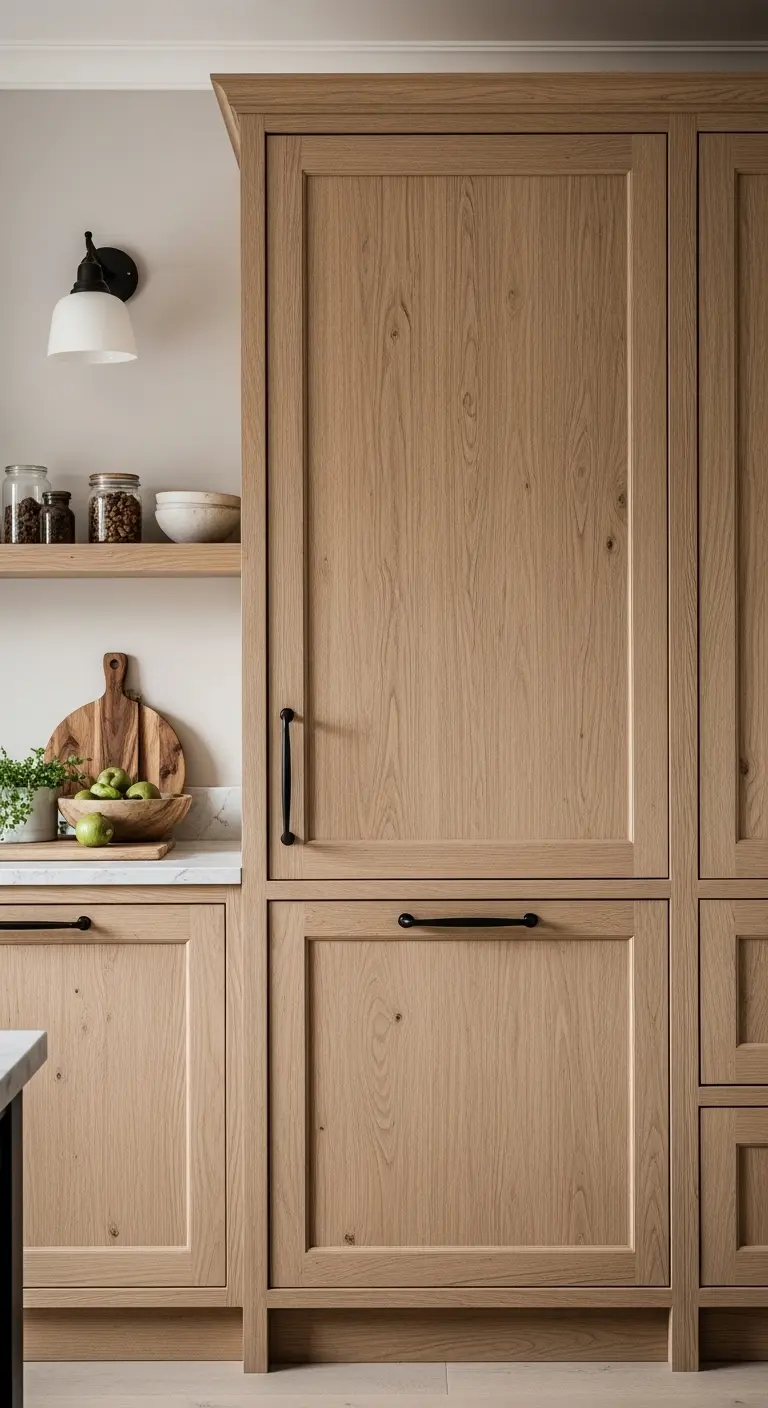 Natural Wood Kitchen Cabinets Design for Warmth