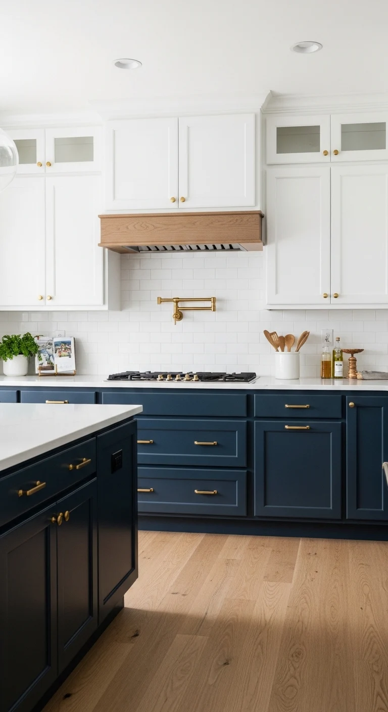 Navy Blue Kitchen Cabinets Color Ideas for Rich Character