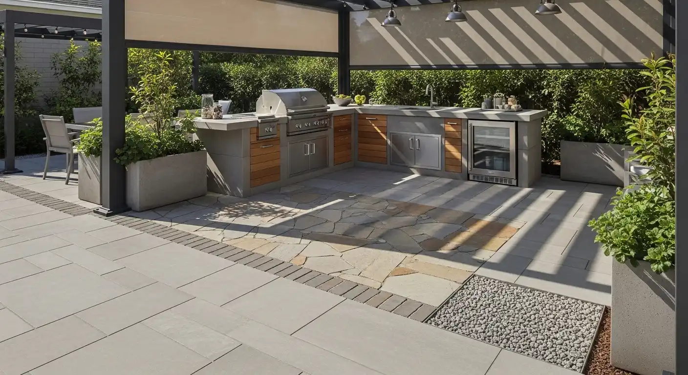 Outdoor Kitchen Flooring Ideas