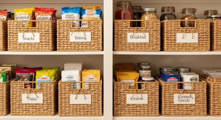 Pantry Basket Organization Ideas