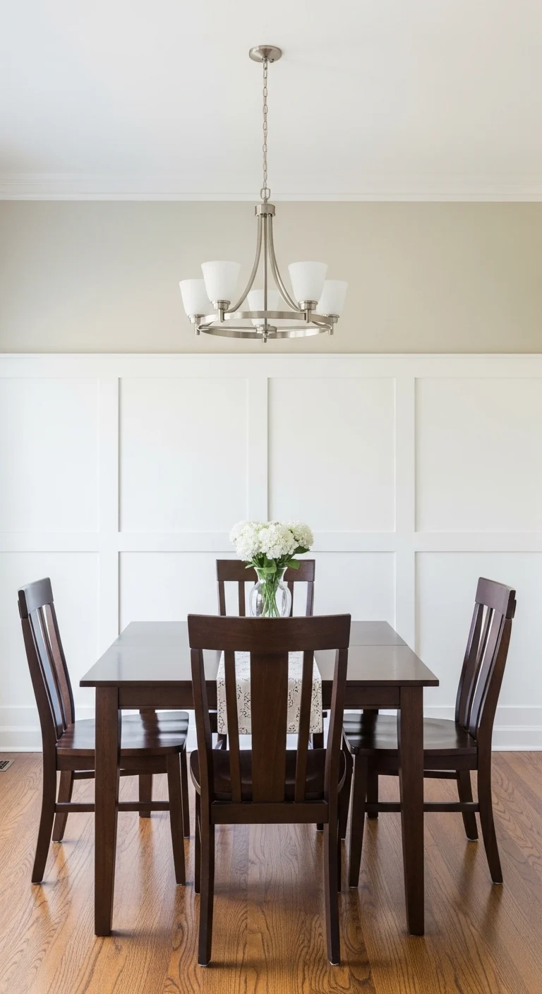 Partial Height Wainscoting Dining Room Balanced Proportions
