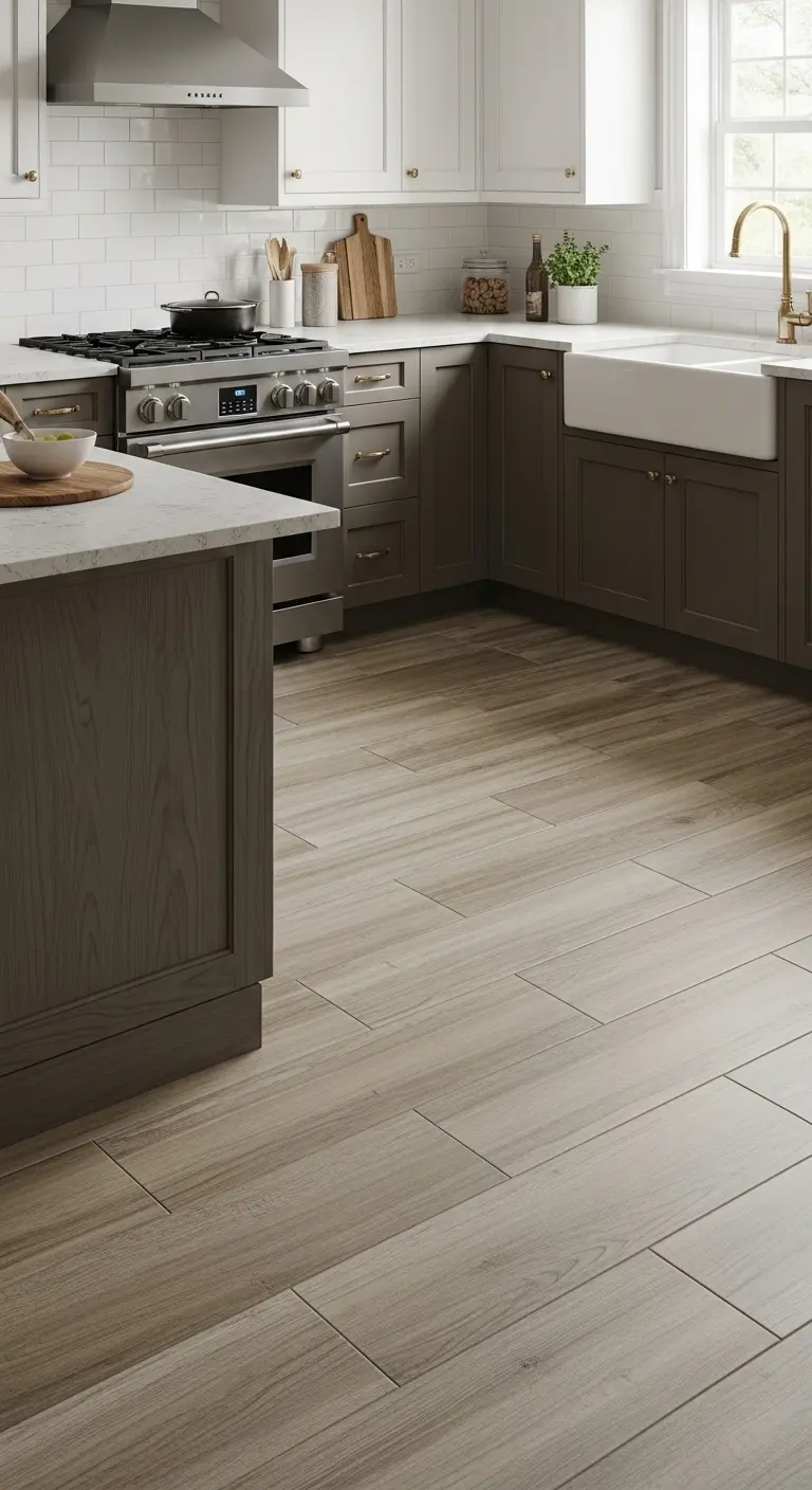 Porcelain Tile Kitchen Flooring for Maximum Durability