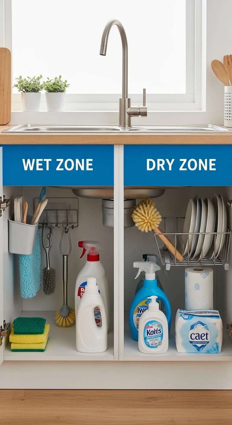 Separate Wet and Dry Storage Zones