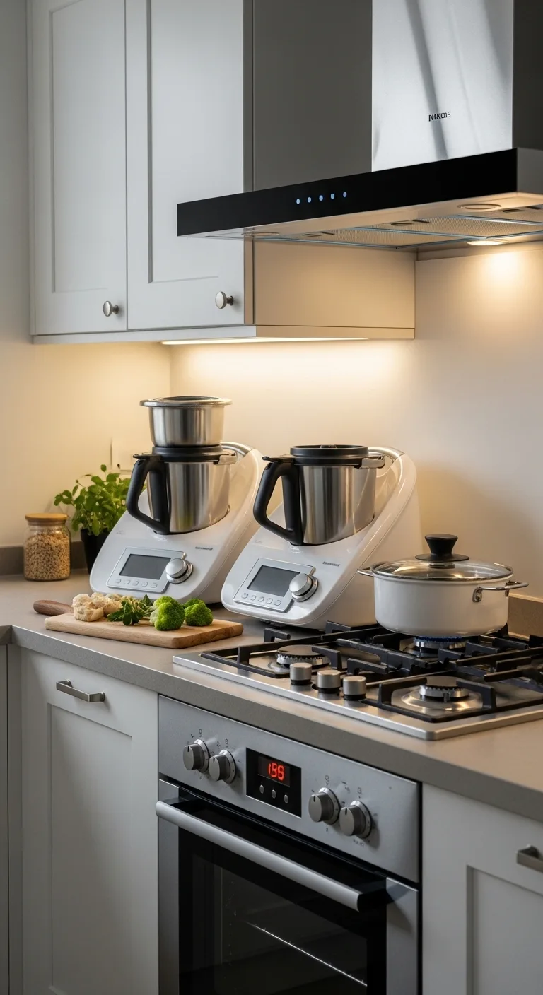 Smart Kitchen Counter Organization with Multi-Functional Appliances