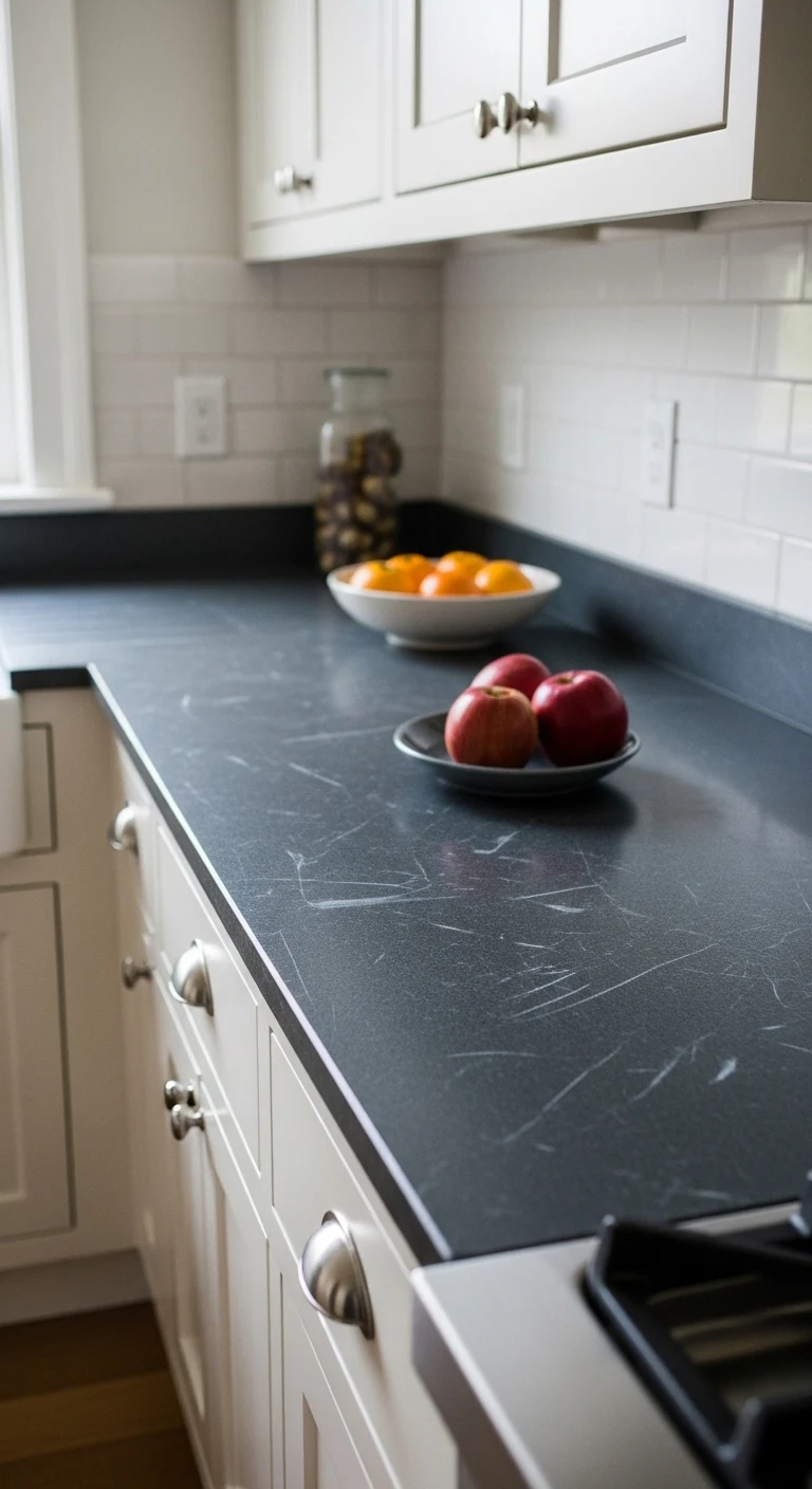 Soapstone Kitchen Countertop for Soft Natural Texture