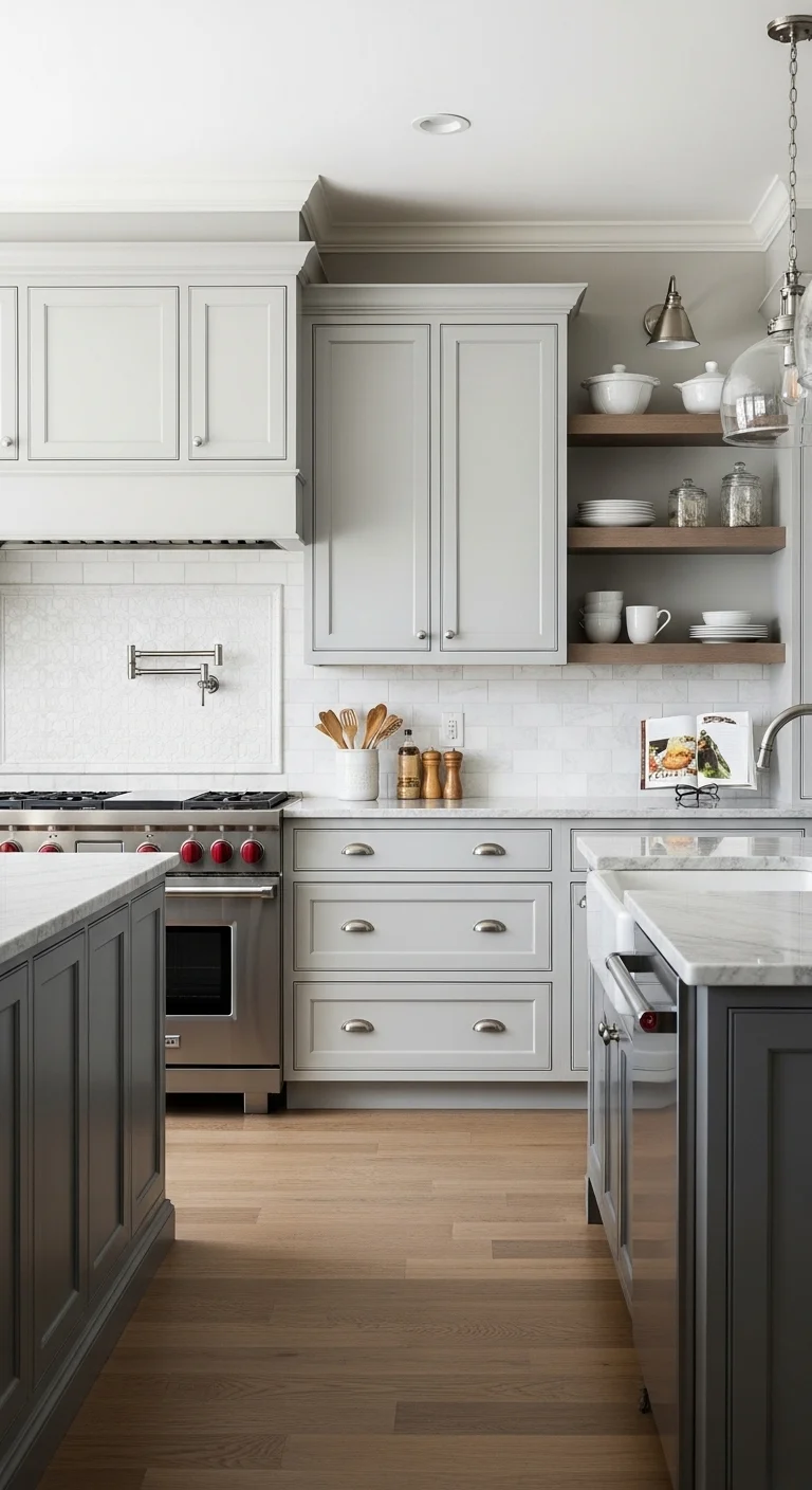 Soft Gray Kitchen Cabinets Color Ideas for Subtle Sophistication