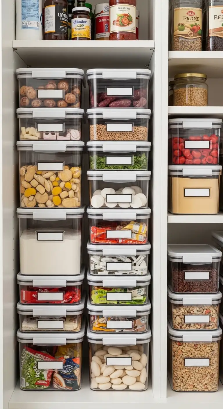 Stackable Container Systems for Pantry Space Optimization