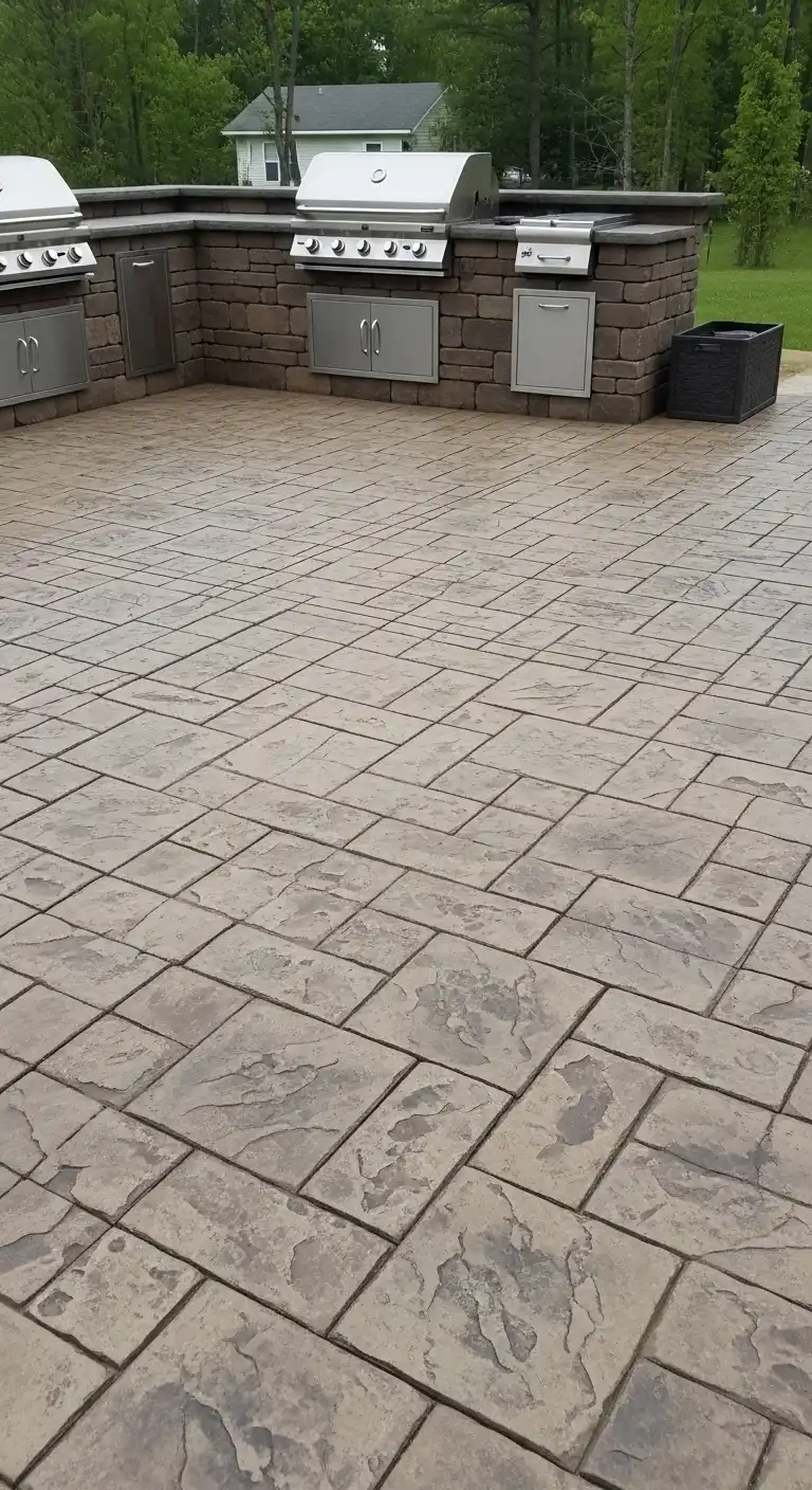 Stamped Concrete Flooring for Custom Design Effects