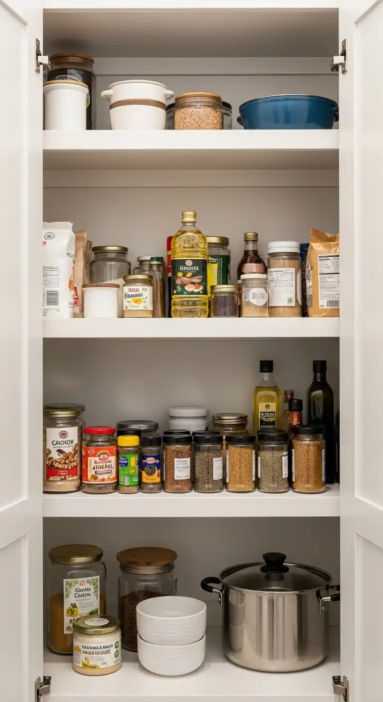 Store Frequently Used Items at Eye Level for Pantry Organization