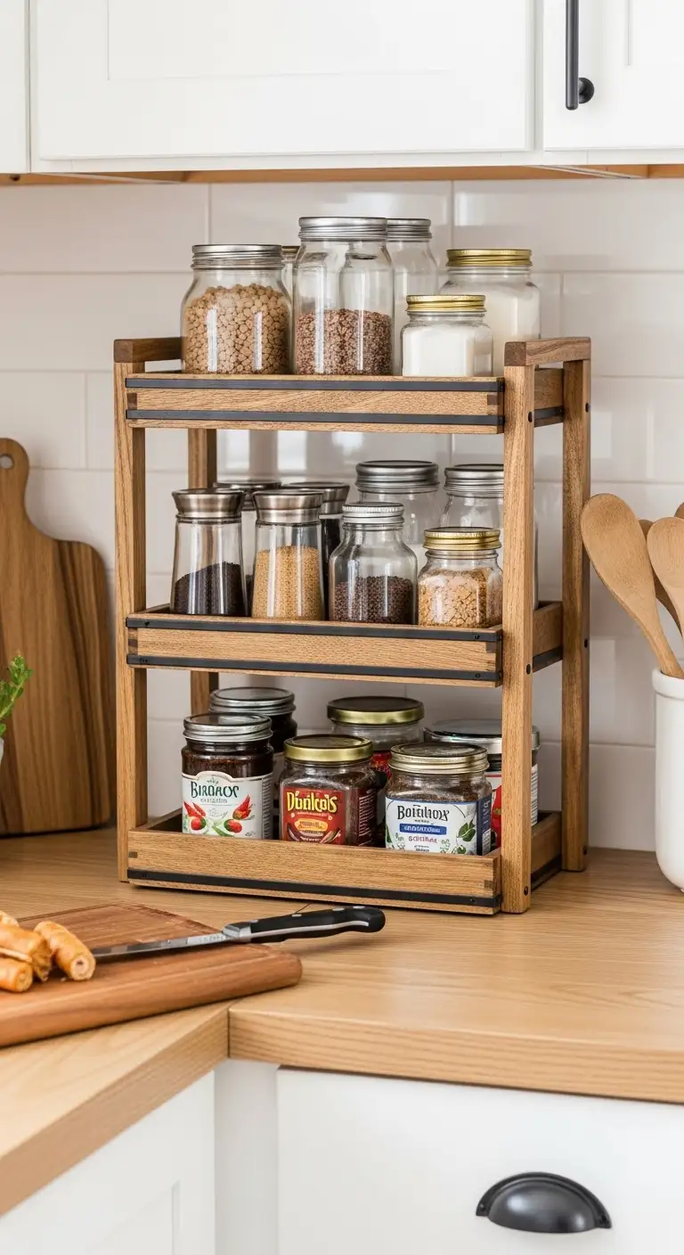 Tiered Countertop Organizers for Daily Essentials