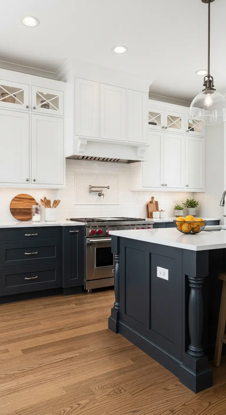 Two-Tone Kitchen Cabinets Color Ideas for Depth and Visual Contrast