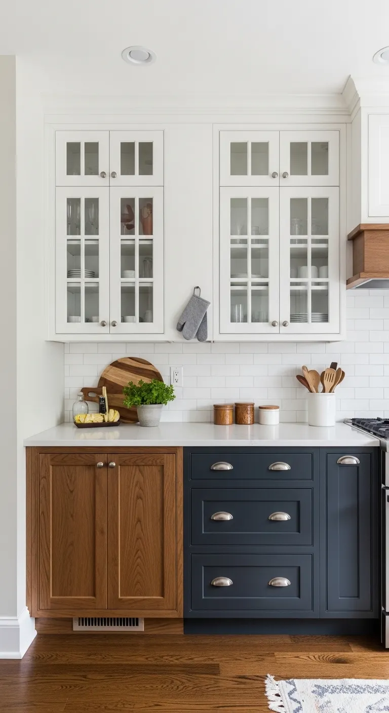 Two-Tone Kitchen Cabinets for Balanced Contrast