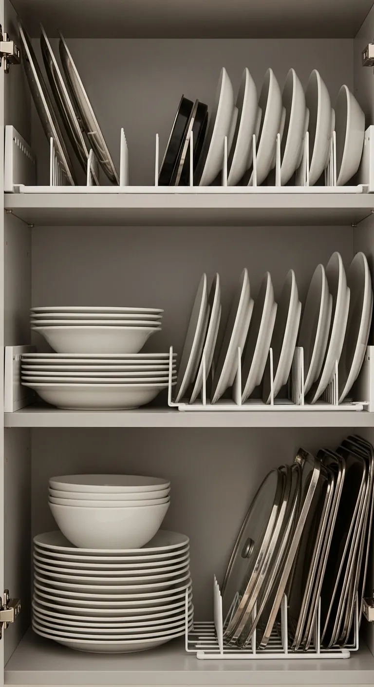 Use Adjustable Shelf Dividers