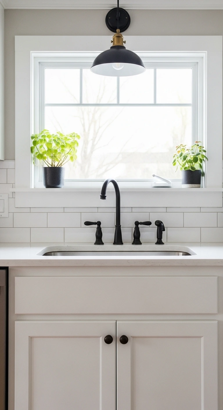 Use Brass or Matte Fixtures for Added Warmth