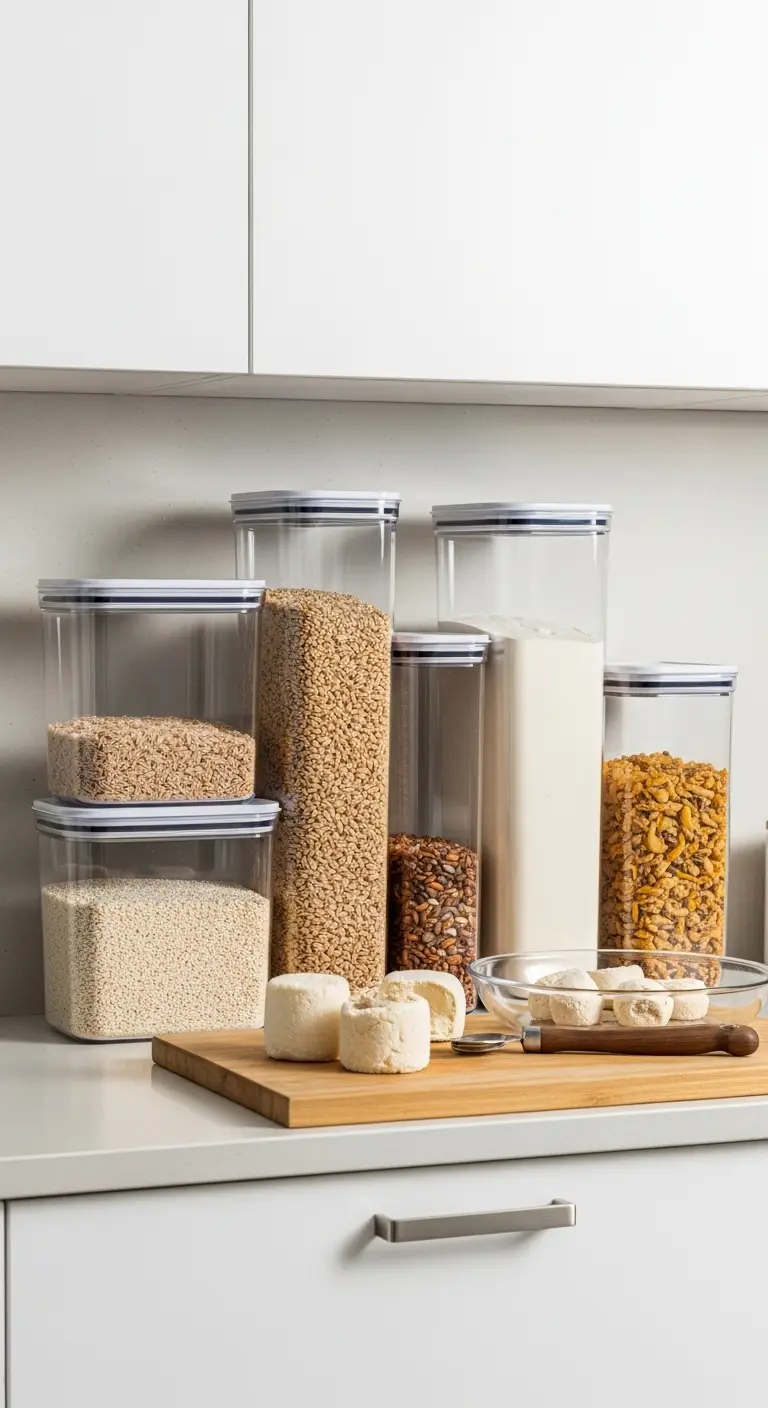 Use Clear Containers for Better Kitchen Counter Organization