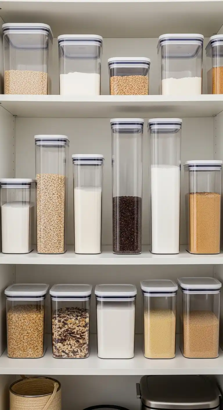 Use Clear Containers for Easy Visibility and Pantry Organization