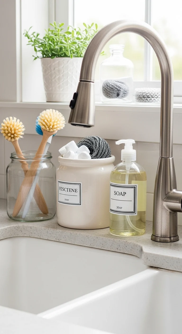 Use Matching Containers for Cleaning Supplies
