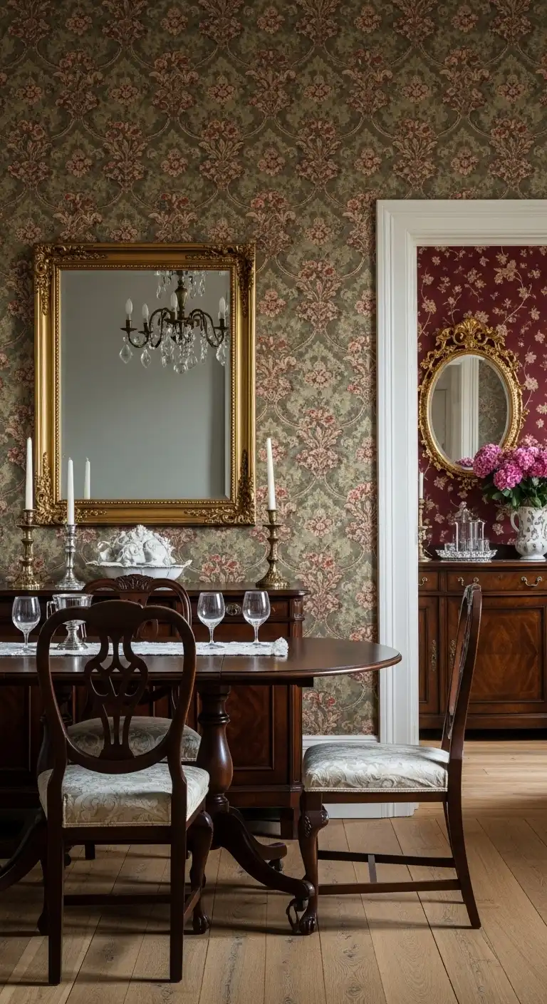 Use Ornate Wallpaper for a Classic Look