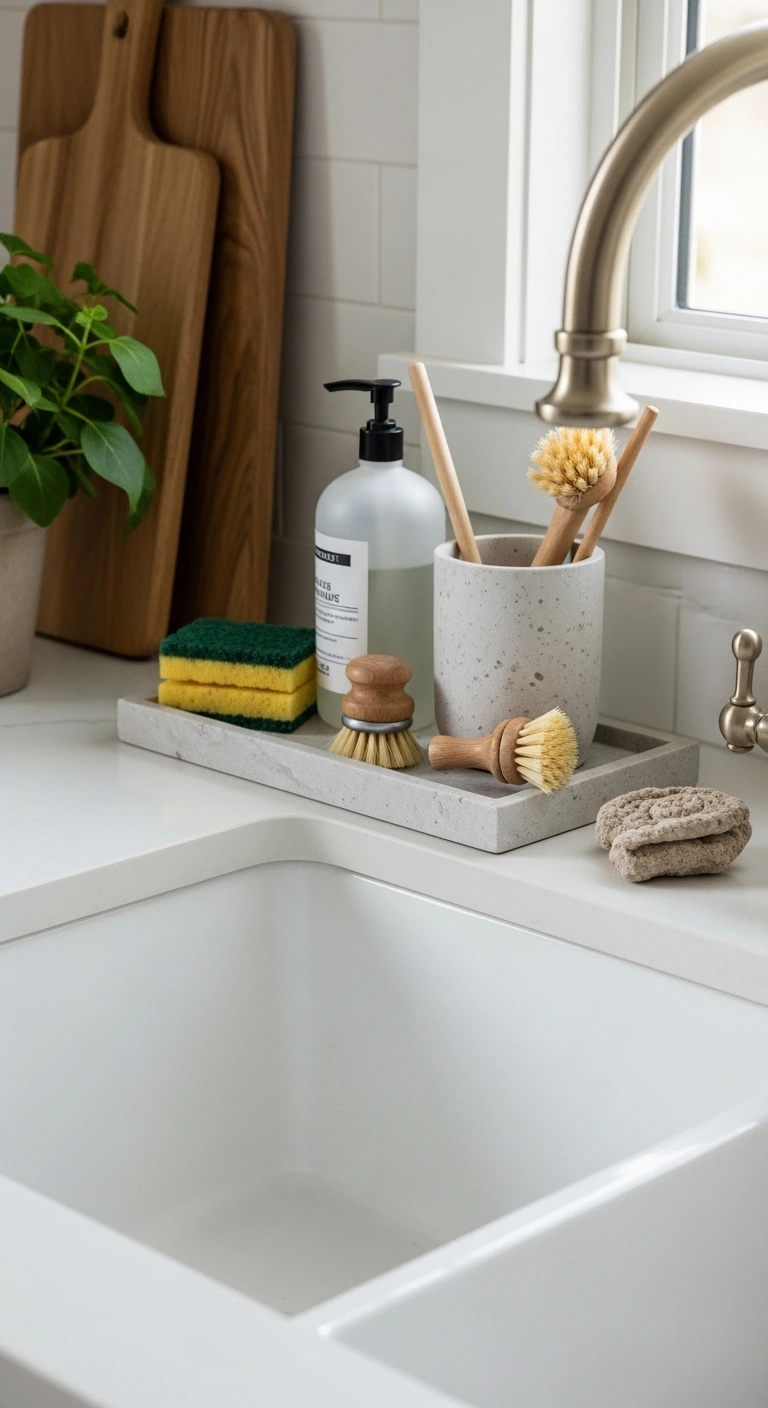 Use a Decorative Tray to Organize Essentials